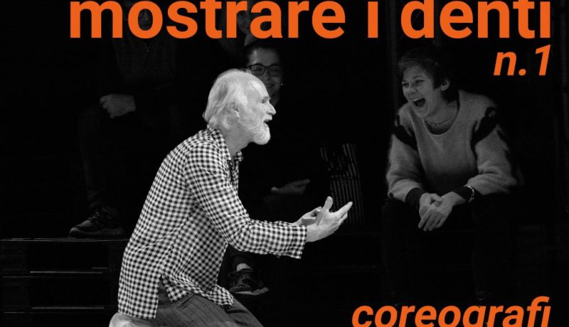 copertina di 93percento n21 "mostrare i denti" n1, in foto Julyen Hamilton in "Tempi di Reazione", 2018, foto di Elena Modena