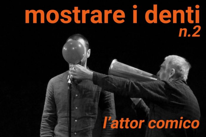 copertina di www.novantatrepercento n.21 "mostrare i denti" - n.2, in foto Enrico Castellani e Eugenio Sanna in "Tempi di Reazione" 2018, SPAM! foto di R. Castello