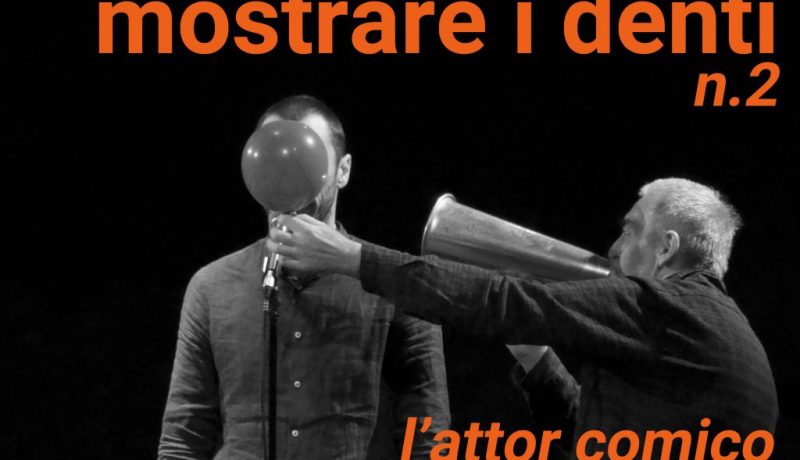 copertina di www.novantatrepercento n.21 "mostrare i denti" - n.2, in foto Enrico Castellani e Eugenio Sanna in "Tempi di Reazione" 2018, SPAM! foto di R. Castello