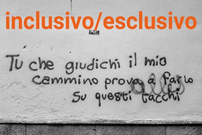 copertina di www.novantatrepercento n.23 "inclusivo/esclusivo", Genova, 2021, foto di R. Castello - A. Moretti