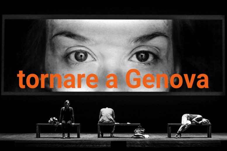 www.novantatrepercento n.25 "tornare a Genova"; in foto: "Change le monde, trouve la guerre" di Fabrice Murgia, regia Thea Dellavalle, foto di Federico Pitto