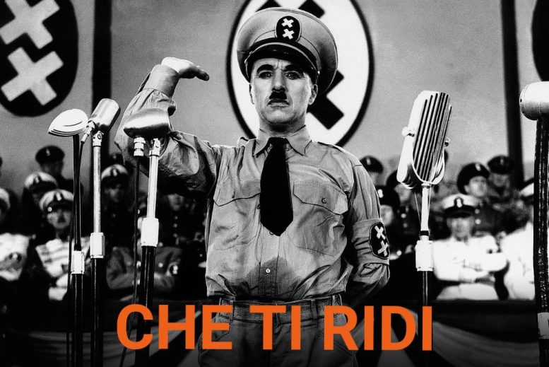 www.novantatrepercento.it n.39 "CHE TI RIDI", in foto: Charlie Chaplin in 'Il Grande Dittatore', film statunitense del 1940 scritto, diretto, musicato, prodotto e interpretato da Charlie Chaplin