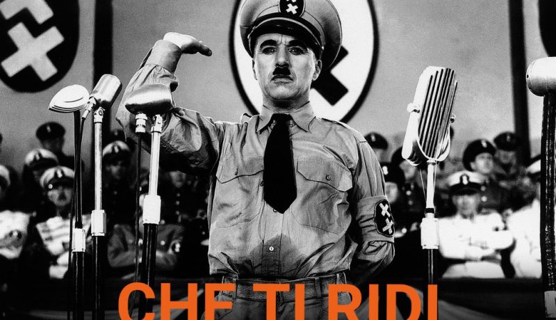 www.novantatrepercento.it n.39 "CHE TI RIDI", in foto: Charlie Chaplin in 'Il Grande Dittatore', film statunitense del 1940 scritto, diretto, musicato, prodotto e interpretato da Charlie Chaplin